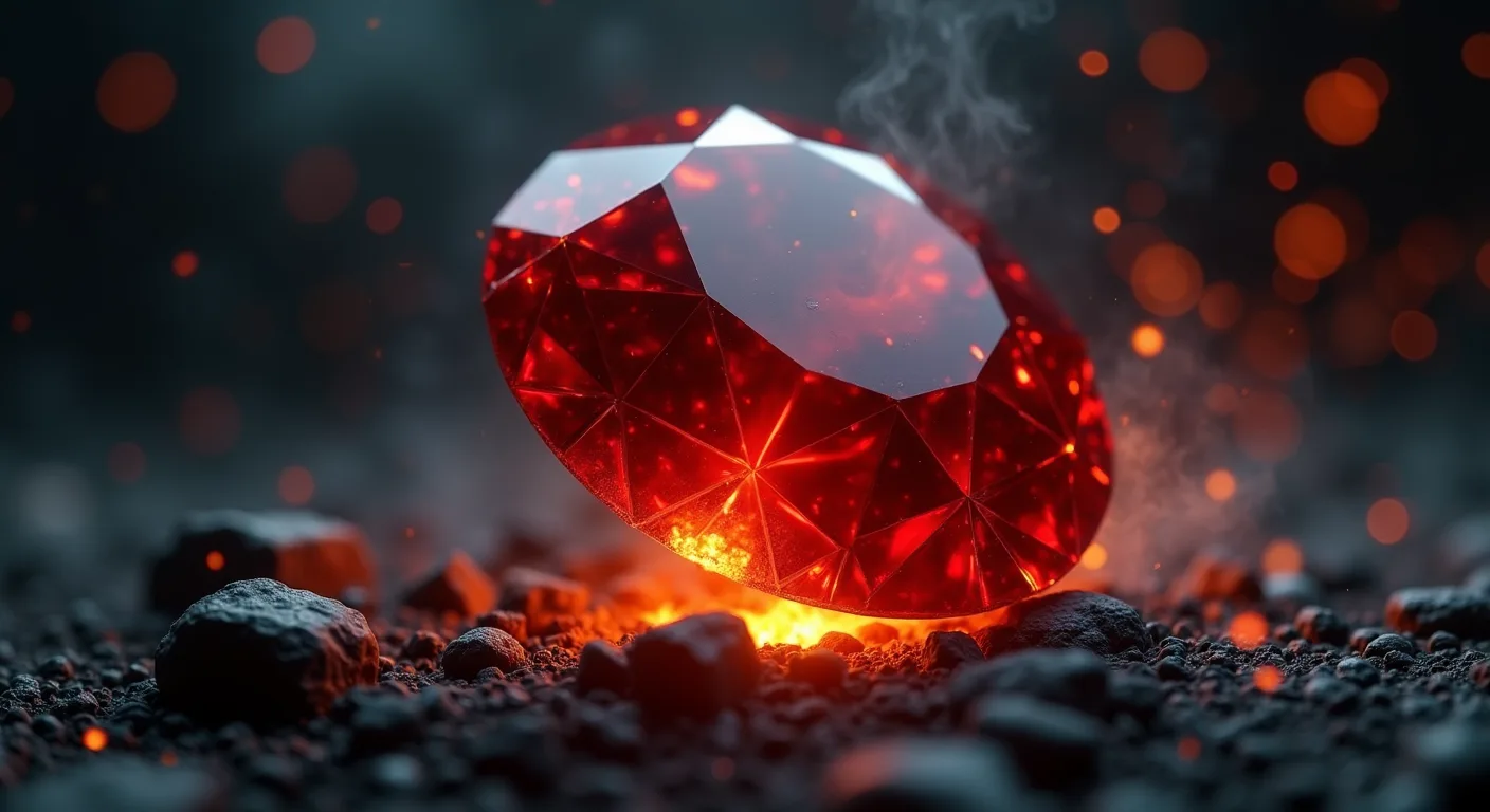 The Garnet, forged from a raw model.